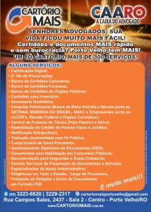 Cartorio Mais PANFLETO - 15x21 -4x0