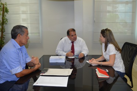 Durante visita institucional da presidente de Rolim de Moura, Regiane Struckel